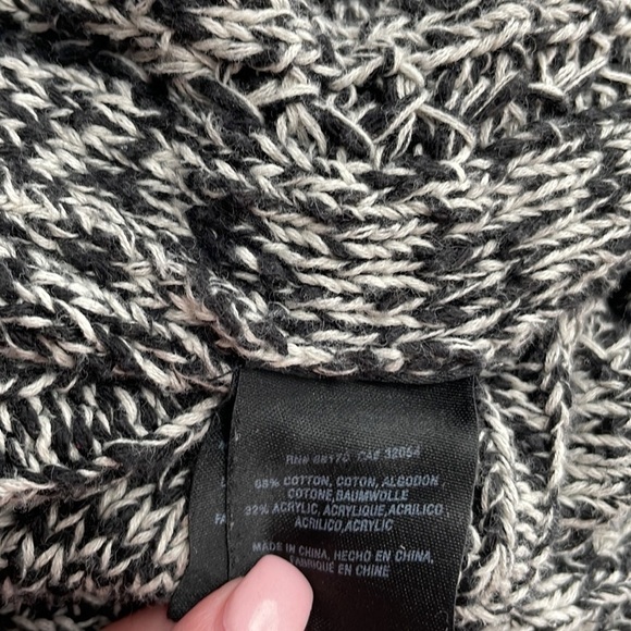 Anthropologie Open Front Cardigan Sweater Marled Chunky Knit Career Casual Sz Xs - Picture 5 of 9